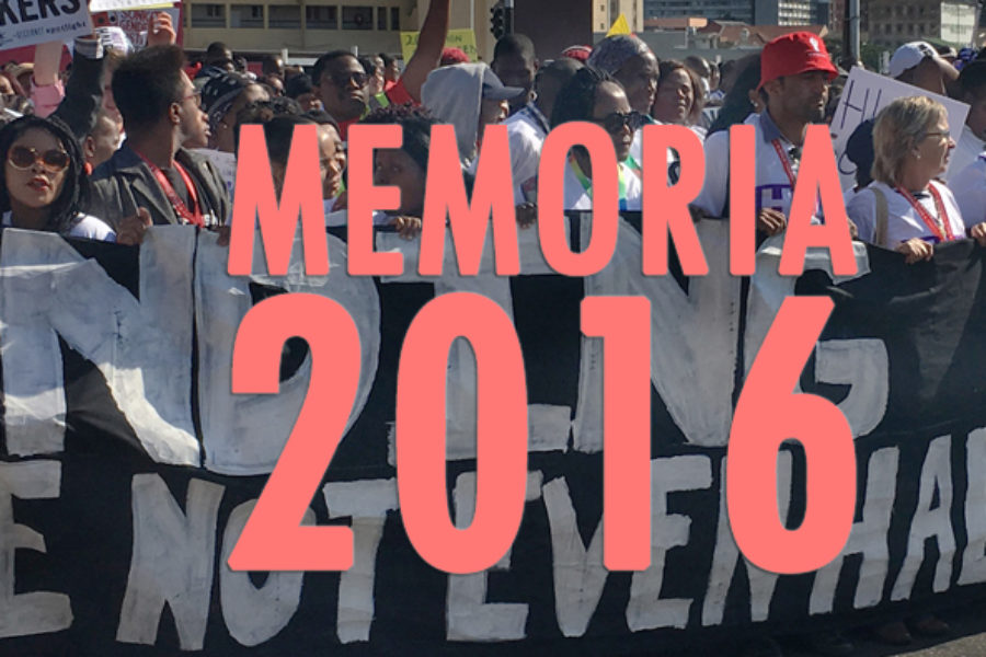 Seremos recordados por nuestras acciones: Memoria 2016